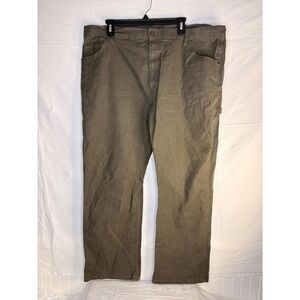 Genuine Dickies Mens Brown Canvas Carpenter Pants Straight Leg 40x30 Z390638